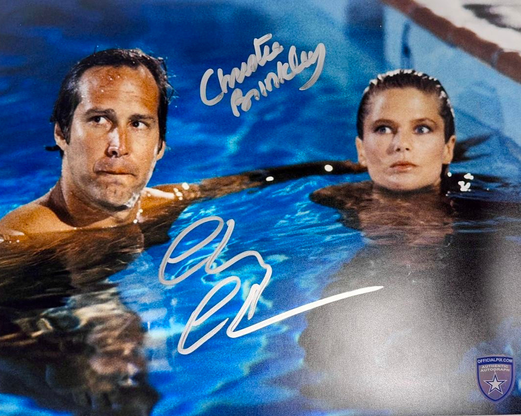 Chevy Chase & Christie Brinkley Signed 8x10 Photo (National Lampoons Vacation) - Official Pix #02